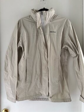 Marmot Women's Light Beige Waterproof Ski Jacket